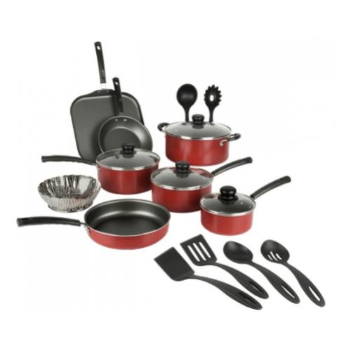 Tramontina Juego de Cocina Primaware, 18 Piezas, Rojo