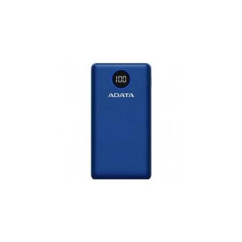 Cargador Portatil Adata P20000QCD, 20.000mAh, Azul
