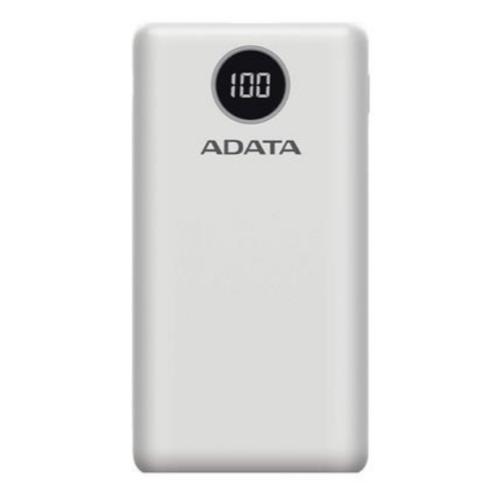 Cargador Portatil Adata P20000QCD, 20.000mAh, Blanco