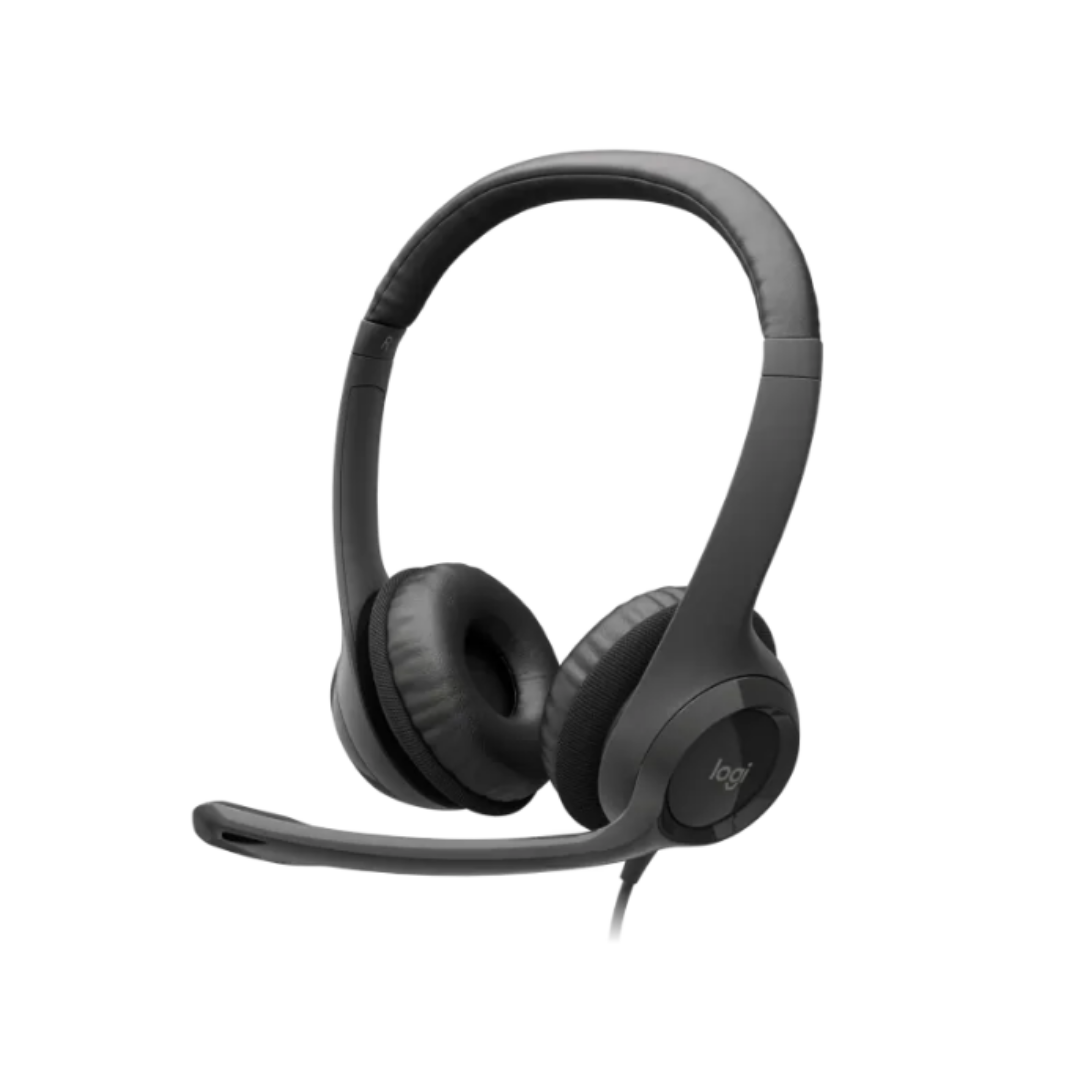 Logitech Audífonos con Micrófono H390, Alámbrico, 1.9 Metros, USB, Grafito