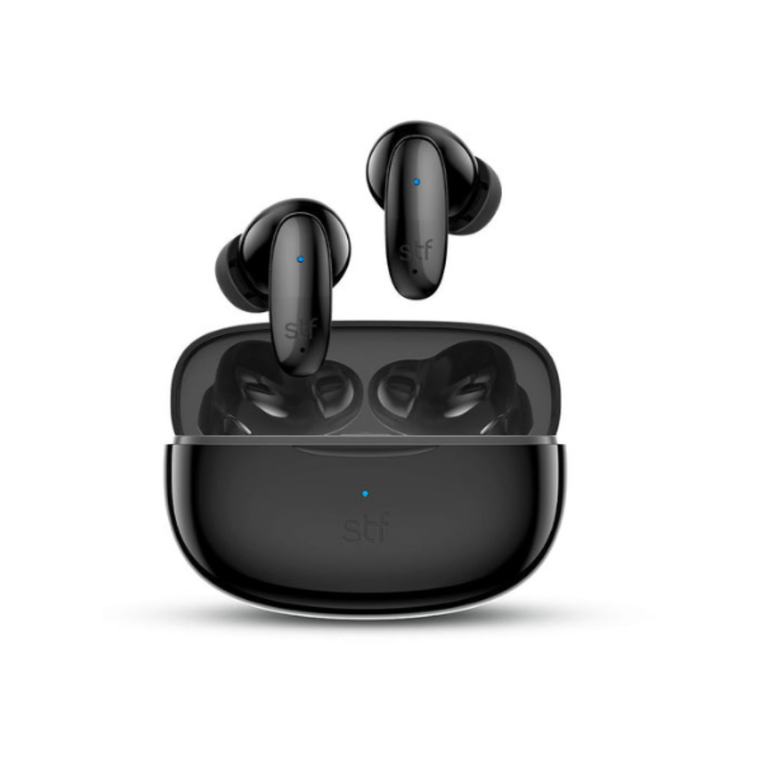 STF Audífonos Intrauriculares True Wireless con Micrófono Icon, Bluetooth, Inalámbrico, Negro