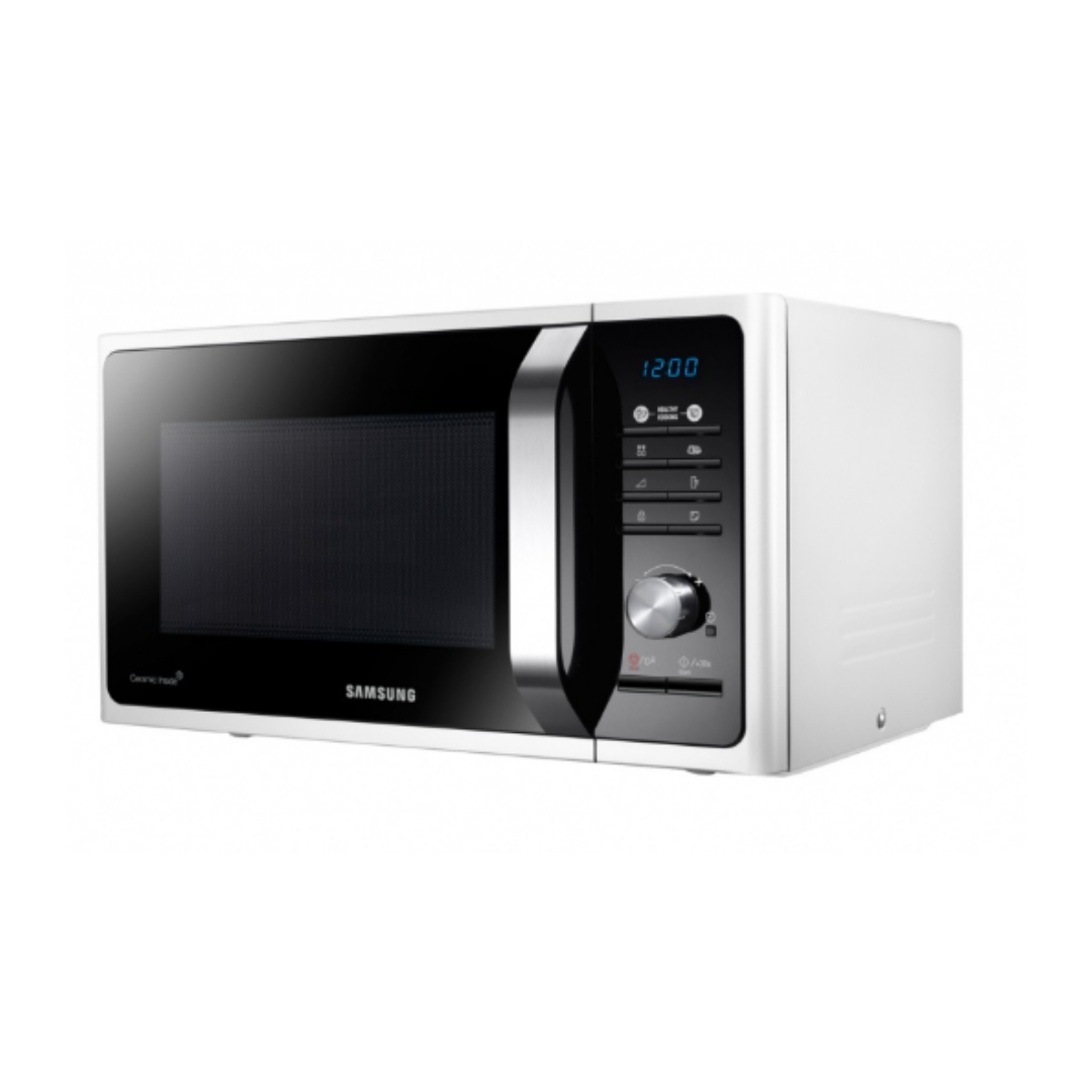 Samsung Horno de Microondas MS32F303TAW, 32L, 1600W, Negro/Blanco