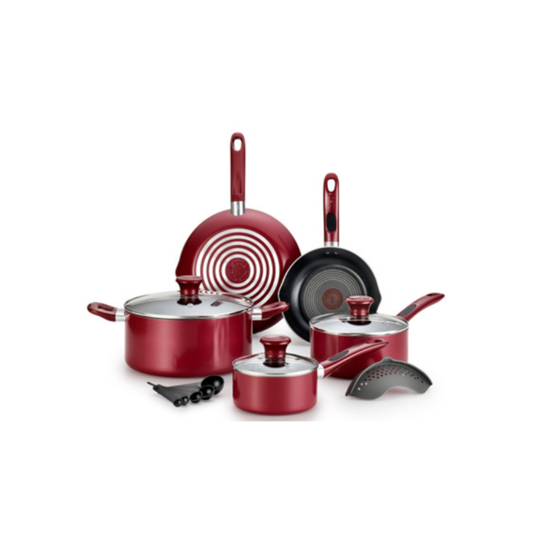 Aquila Batería de Cocina BC3620, Antiadherente, 12 Piezas, Plata/Dorado