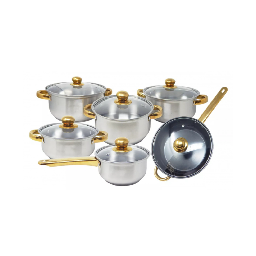 T-Fal Batería de Cocina Excite ProGlide, Aluminio, Antiadherente, 14 Piezas, Rojo